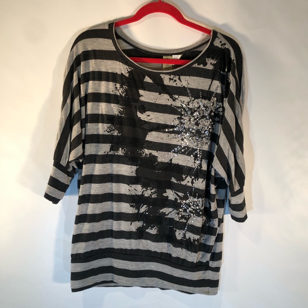 Fresh Brewed large tunic with sparkles